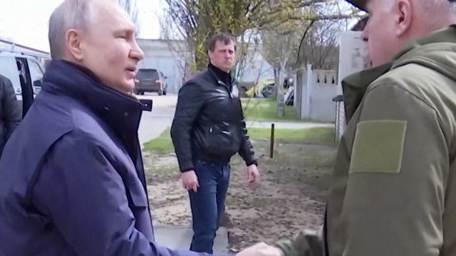 Putin visitó regiones ucranianas de Jersón y Lugansk ocupadas por Rusia