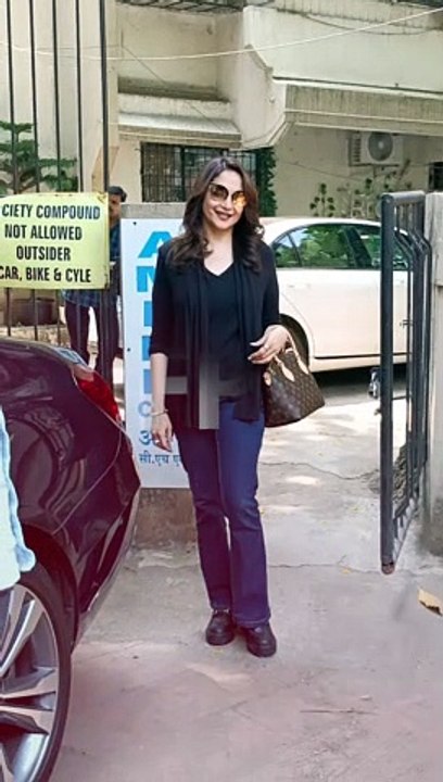 Spotted: Madhuri Dixit in Mumbai at a Salon #shorts