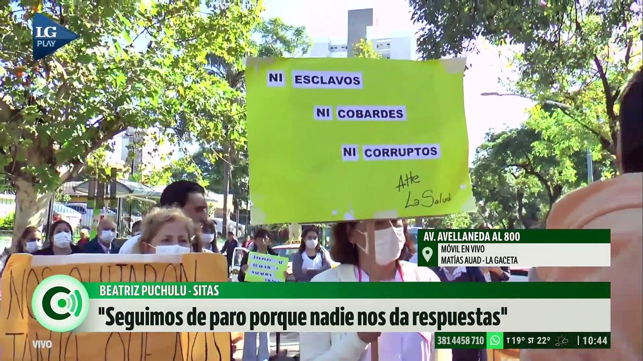 Protesta, con paro de actividades, de Sitas: "Nos llevaron a esta situación de precariedad"
