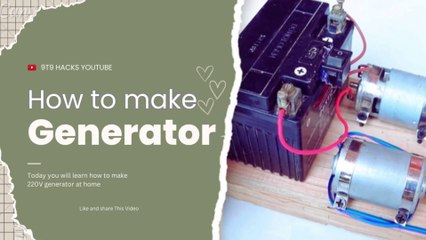 How to Make 220V Dynamo Generator at home