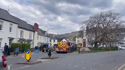 Fire engines at Monmouth comp