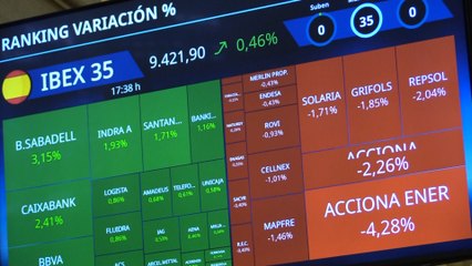 El Ibex 35 alcanza los 9.400 con el empuje de la banca