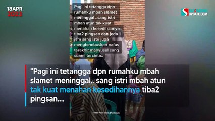 Viral Kisah Istri Susul Suami Meninggal Karena Tak Kuat Menahan sedih, Hanya Jeda 1 Jam