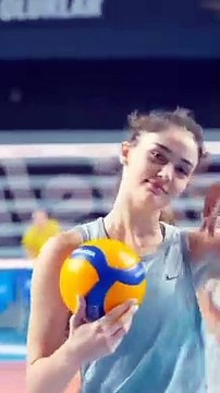 that awesome girl zehra gunes beautiful Volleyball player turkey #viral