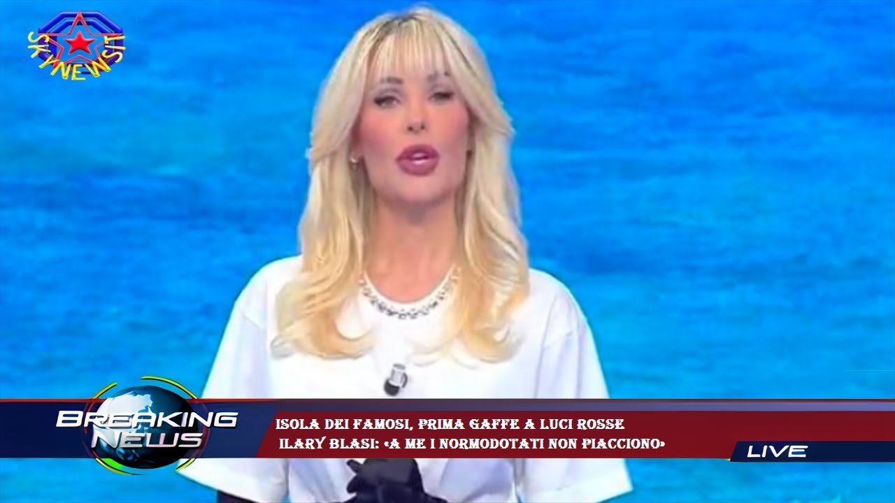 Isola dei Famosi, prima gaffe a luci rosse  Ilary Blasi: «A me i normodotati non piacciono»