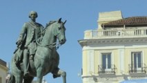 Carlos III ya está en su nueva ubicación en la Puerta del Sol de Madrid