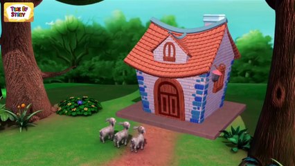 The Wolf and the three Sheep | Animated Moral Based Story For Kids