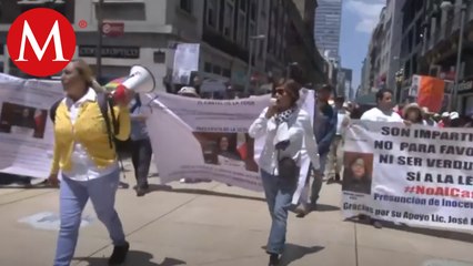 Integrantes del Frente Mexiquense para una Vivienda Digna protestan en Francisco I. Madero