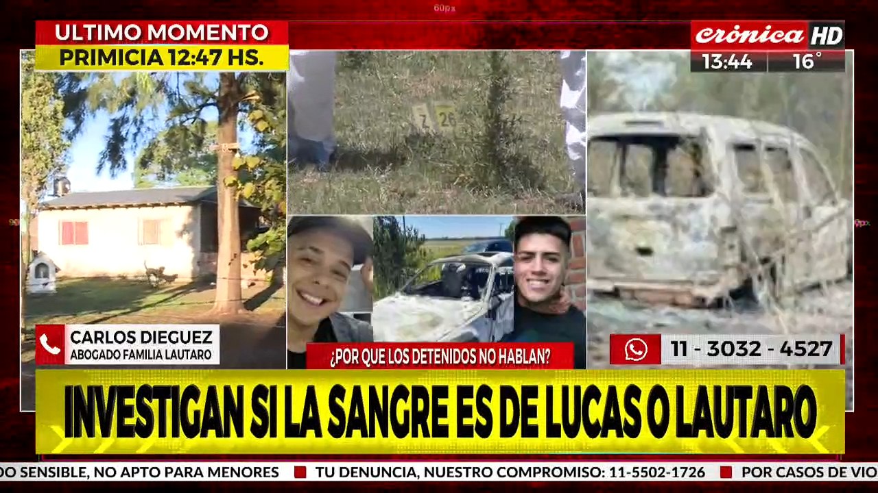 Hallaron sangre en la casa del comisario: investigan de quién es