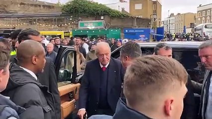 Así ha sido la llegada del Rey Emérito a Stamford Bridge