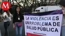 Frente Estudiantil por la Justicia protesta en Cuernavaca por triple asesinato