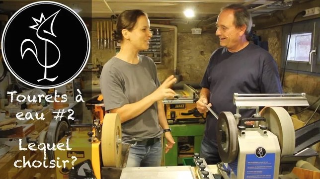 Touret à eau : affutage de fers de rabot et de fers longs sur Triton et Tormek T8 - usure meule