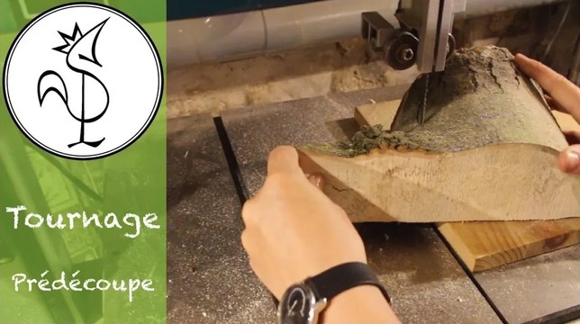 Le tournage de A à Z - Prédécoupe du bois de tournage à la scie à ruban