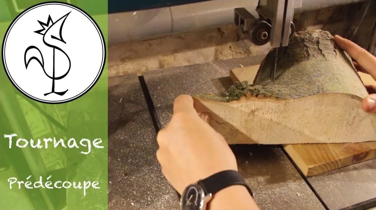 Le tournage de A à Z - Prédécoupe du bois de tournage à la scie à ruban