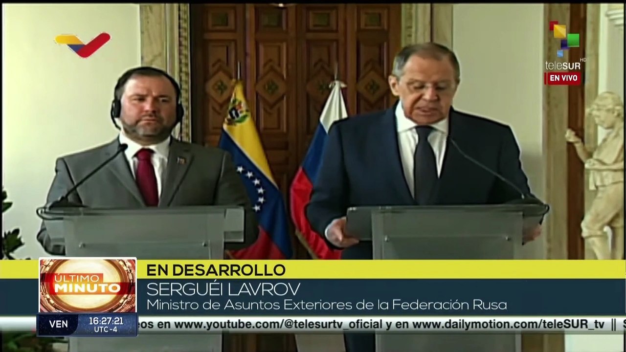 Canciller ruso remarca la firma de acuerdos en sectores estratégicos para la cooperación binacional