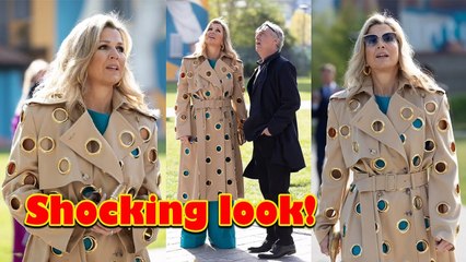 Queen Máxima of the Netherlands shocked when she appeared in quirky clothes in Milan