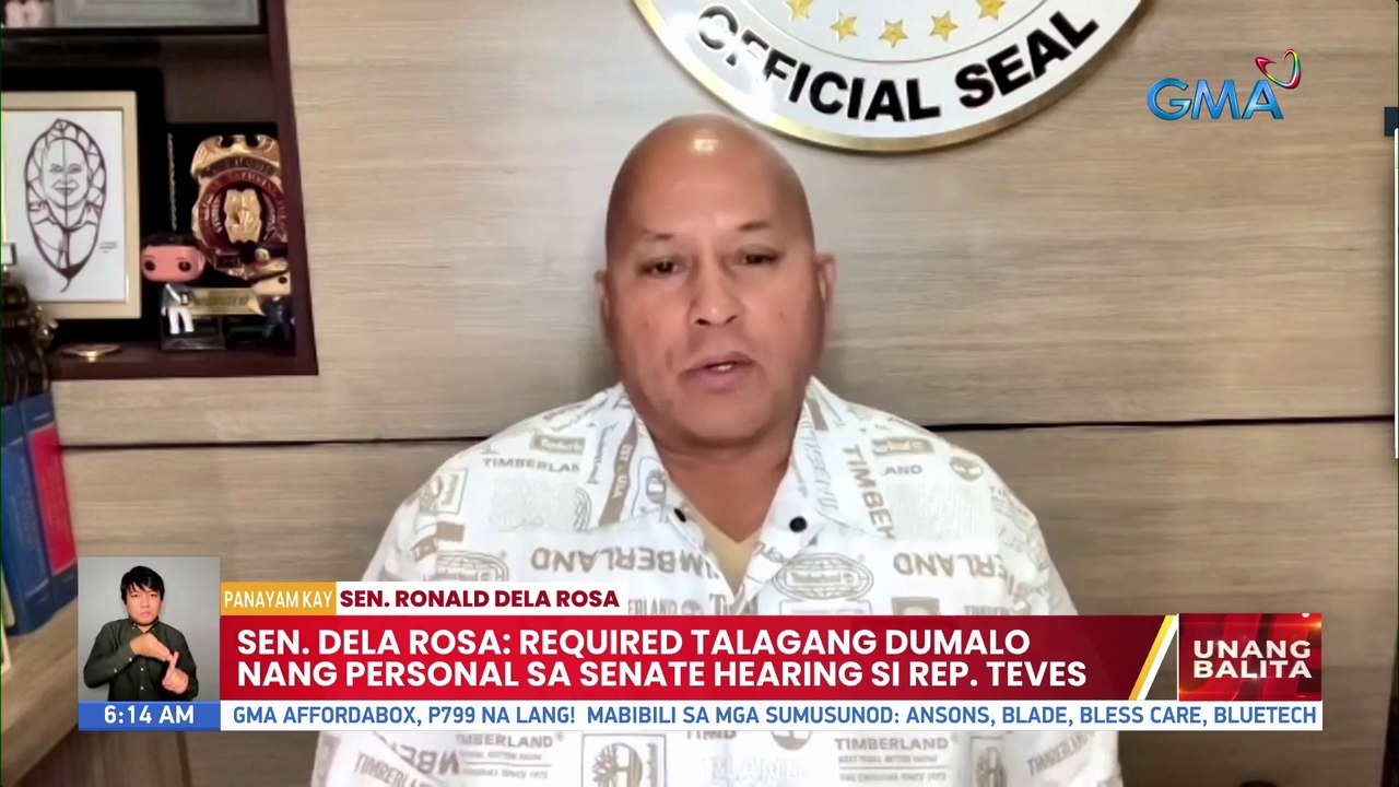 Sen. Dela Rosa Required talagang dumalo nang personal sa Senate