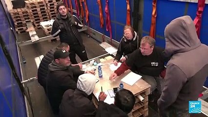 Alemania: un grupo de transportistas polacos en huelga por precariedad laboral