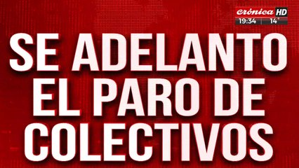 Se adelantó el paro de colectivos: en una hora se corta todo