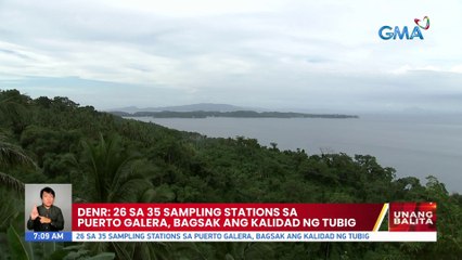 DENR: 26 sa 35 sampling stations sa Puerto Galera, bagsak ang kalidad ng tubig | UB