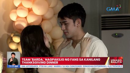 Team 'BarDa,' nagpakilig ng fans sa kanilang thanksgiving dinner | UB
