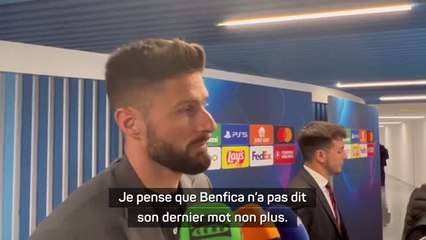 Milan - Giroud : "On va regarder Inter-Benfica"