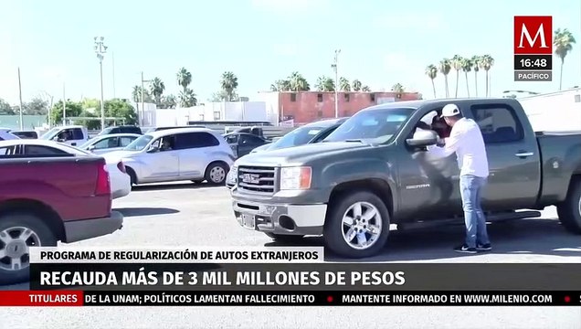 Programa de regularización de vehículos recauda más de 3 mil millones de pesos