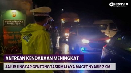 Antrean Kendaraan Meningkat, Jalur Lingkar Gentong Tasikmalaya Macet Nyaris 2 KM