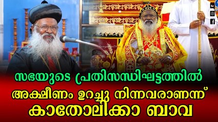 സഭയുടെ പ്രതിസന്ധിഘട്ടത്തിൽ അക്ഷീണം ഉറച്ചു നിന്നവരാണന്ന് കാതോലിക്കാ ബാവ