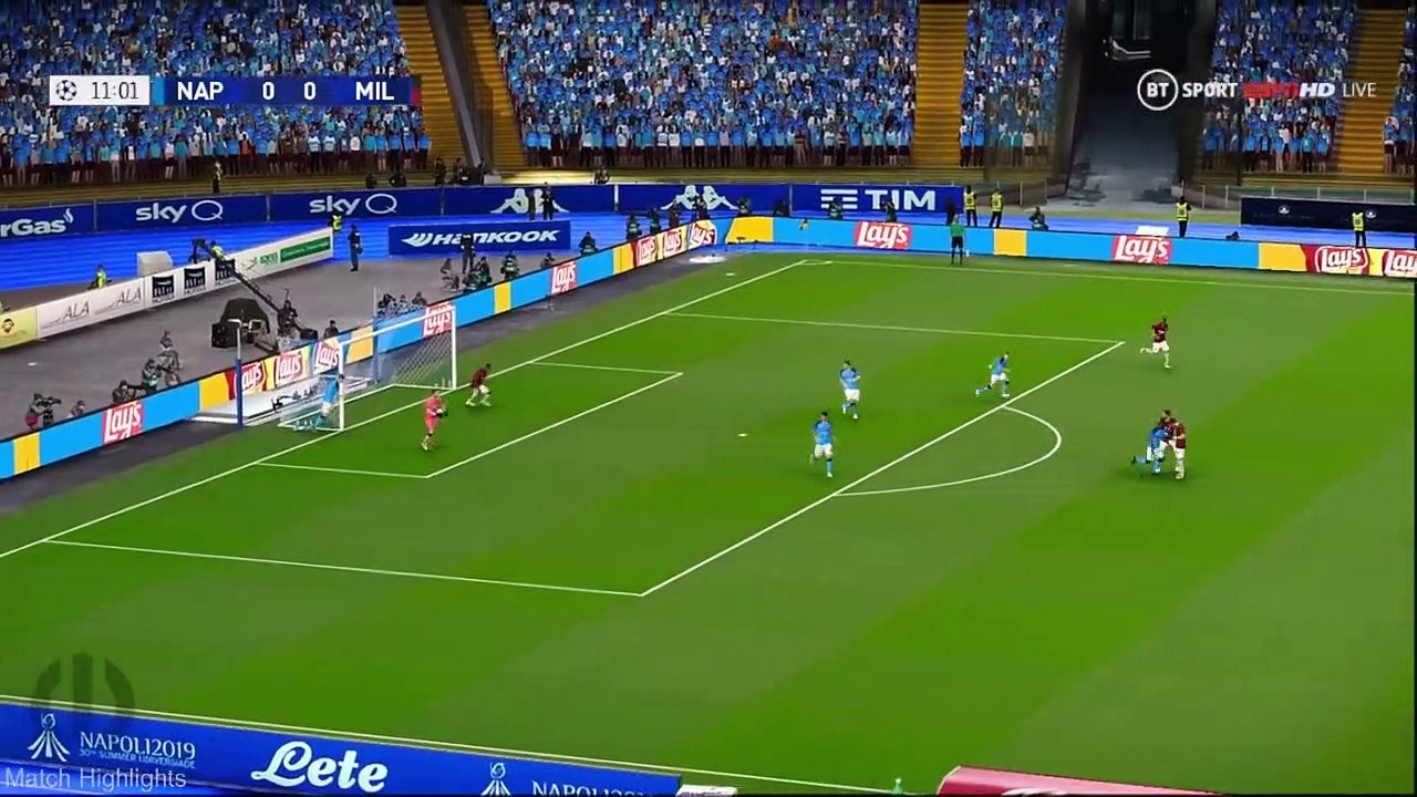 Napoli vs Milan 1-1 - Champions League 2023 - Match Highlights