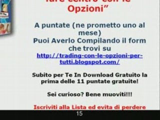 Video Tutorial Corso di Trading in Opzioni, Imparare-Opzioni