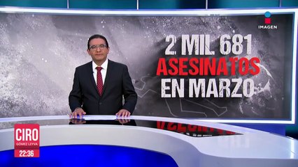 Aumentan asesinatos en México durante marzo