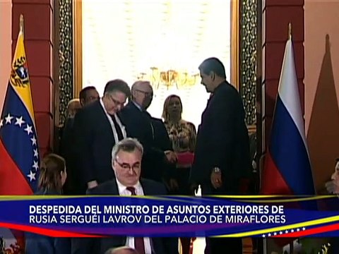 Finaliza reunión entre el Presidente Maduro y Ministro de Asuntos Exteriores de Rusia Serguéi Lavrov