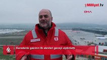 Karadeniz gazının ilk alevleri geceyi aydınlattı