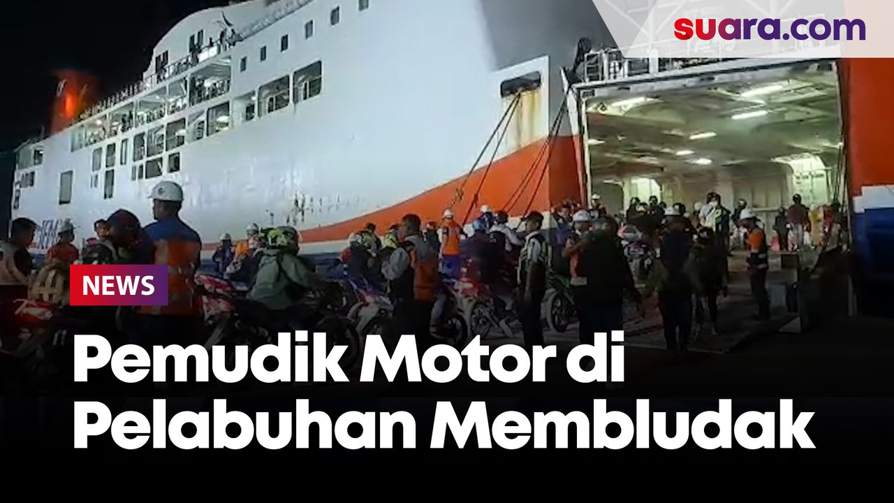 Pemudik Motor di Pelabuhan Ciwandan Membludak, Antrean Hingga Jalan Lingkar Selatan