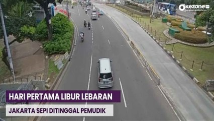 Hari Pertama Libur Lebaran, Jalan Merdeka Barat hingga Bundaran HI Mulai Sepi
