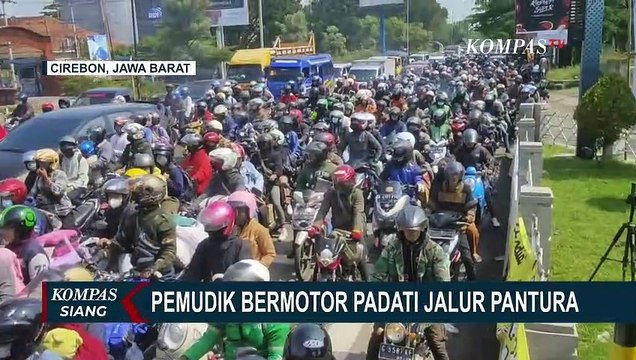 Kondisi Arus Mudik di Simpang Pemuda Cirebon Padat, Pemudik Berusaha Terobos One Way | 19 April 2023