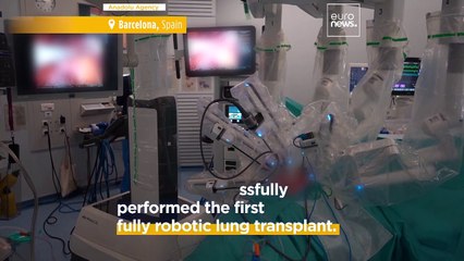 Spain sees the world's first lung transplantation performed entirely by robot