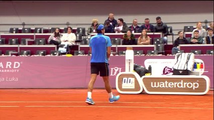 Banja Luka - La pluie interrompt une nouvelle fois Barrère