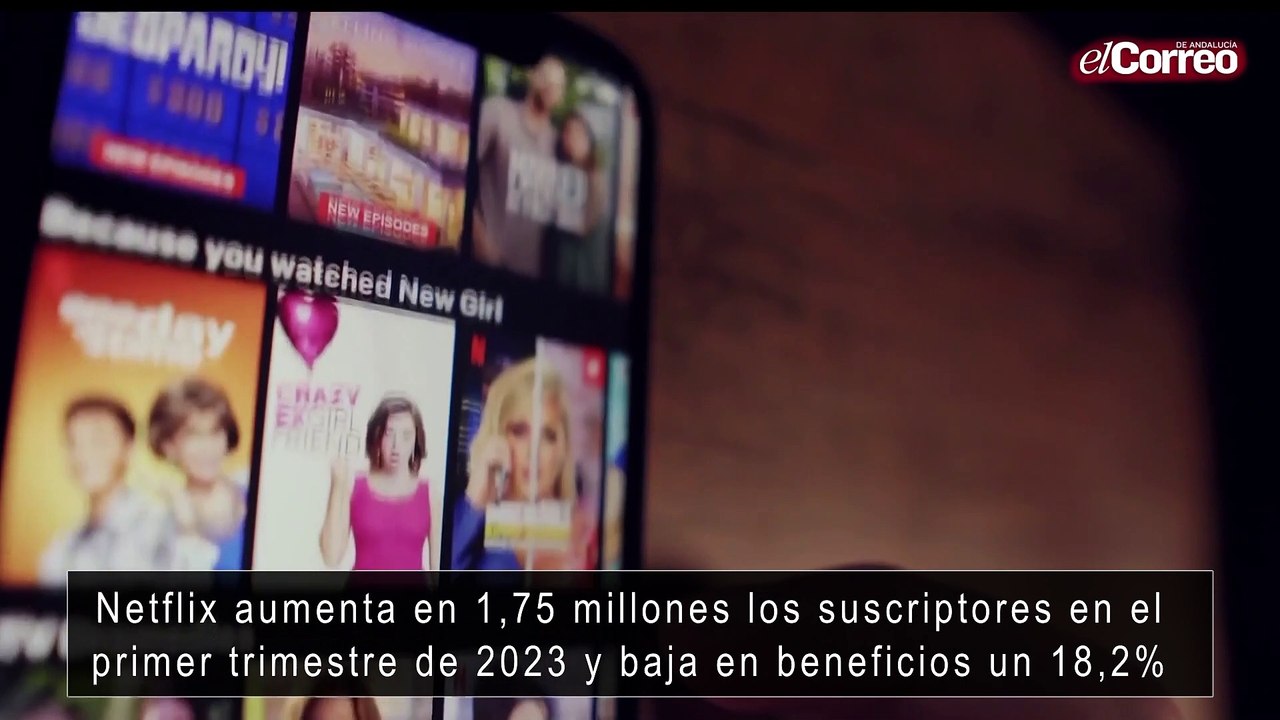 Netflix aumenta en 1,75 millones los suscriptores en el primer trimestre de 2023