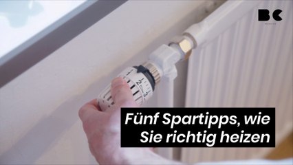 Fünf Spartipps, wie Sie richtig heizen