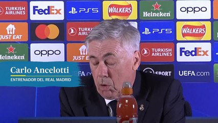 Ancelotti: "Hemos tenido muchos problemas en la primera parte y Courtois nos ha ayudado a conservar el empate"