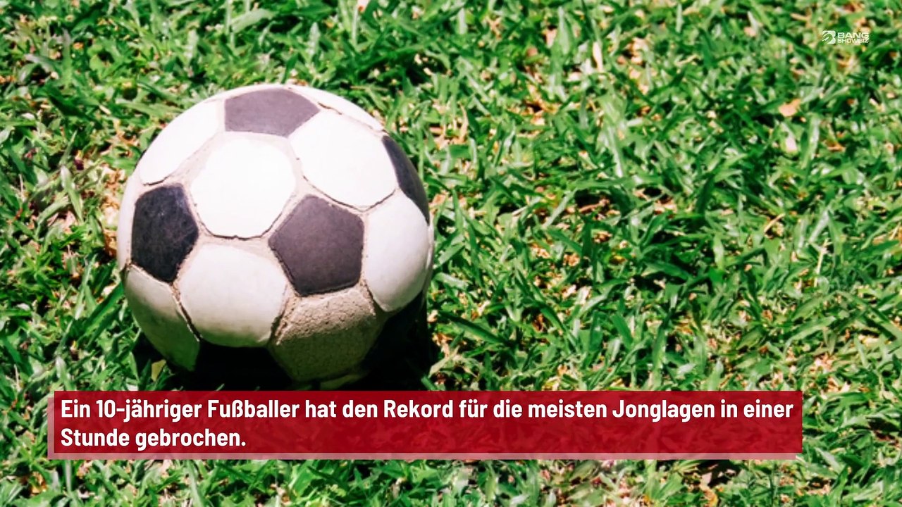 Junger Fußballer bricht Rekord beim Jonglieren
