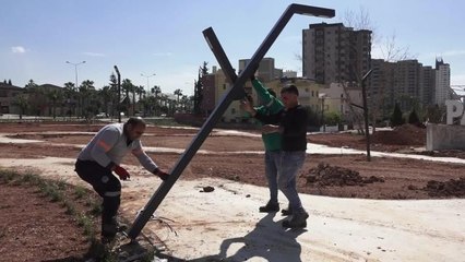 Mersin Yenişehir Belediyesi'nin Bisiklet Eğitim Parkı'ndaki Çalışmalarda Sona Gelindi