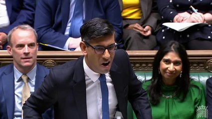 下载视频: Rishi Sunak brands Keir Starmer ‘Sir Softy’ in fiery PMQs exchange on crime