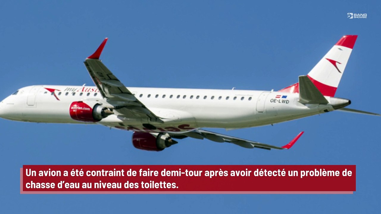 Un avion contraint de rebrousser chemin à cause d’un problème de chasse d’eau !