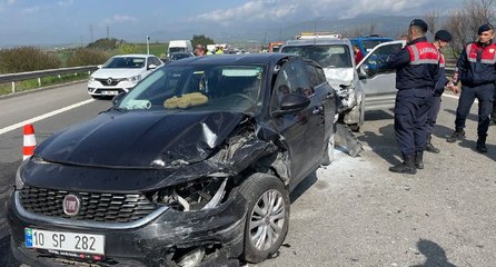Anadolu Otoyolu’nda zincirleme kaza: 6 kişi yaralandı