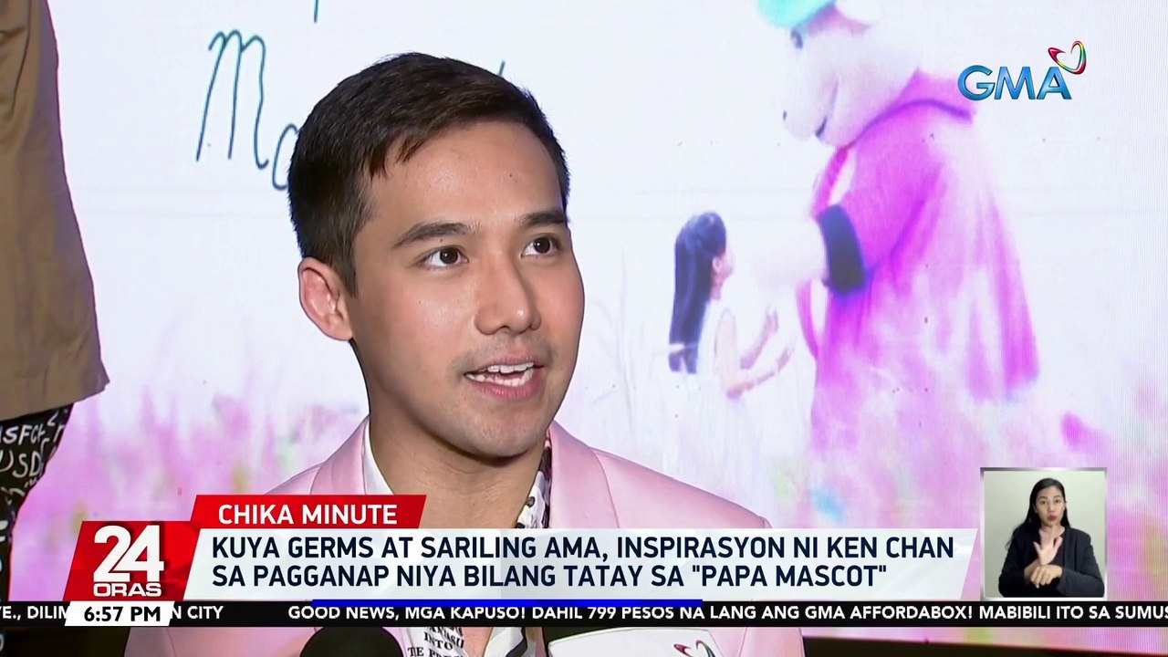 Kuya Germs at sariling ama, inspirasyon ni Ken Chan sa pagganap niya bilang tatay sa "Papa Mascot" | 24 Oras