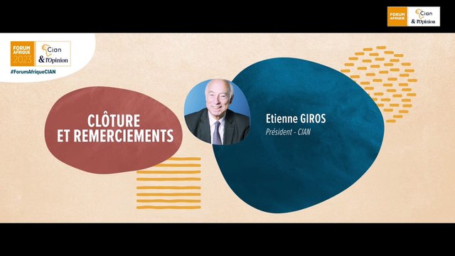 forum Afrique CIAN 2023 - 16 Clôture et remerciements