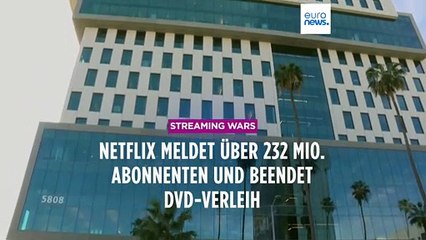 Netflix meldet mehr als 232 Mio. Abonnenten und beendet DVD-Versand